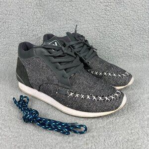 Veja Mens 8 Shoes Grey Memory Mid Top Suede Canvas Casual Sneakers Trainers 4